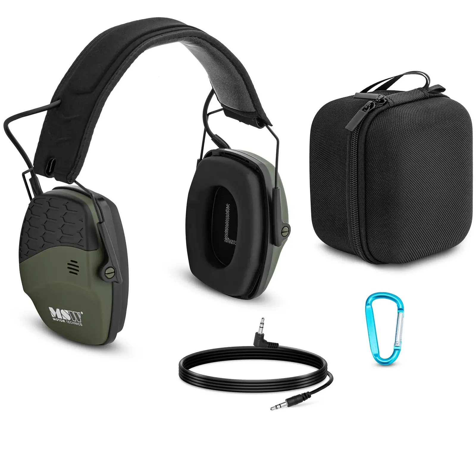 Gehörschutz mit Bluetooth - dynamische Außengeräuschregelung - Grün