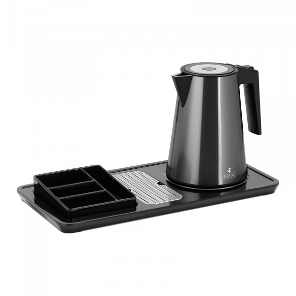 Wasserkocher - Kaffee- und Teestation - 1,2 L - 1800 W - schwarz - Royal Catering
