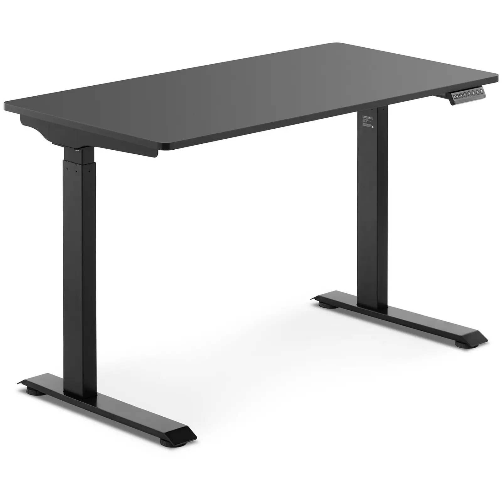 Schreibtisch höhenverstellbar - 90 W - 730 - 1.233 mm - schwarz