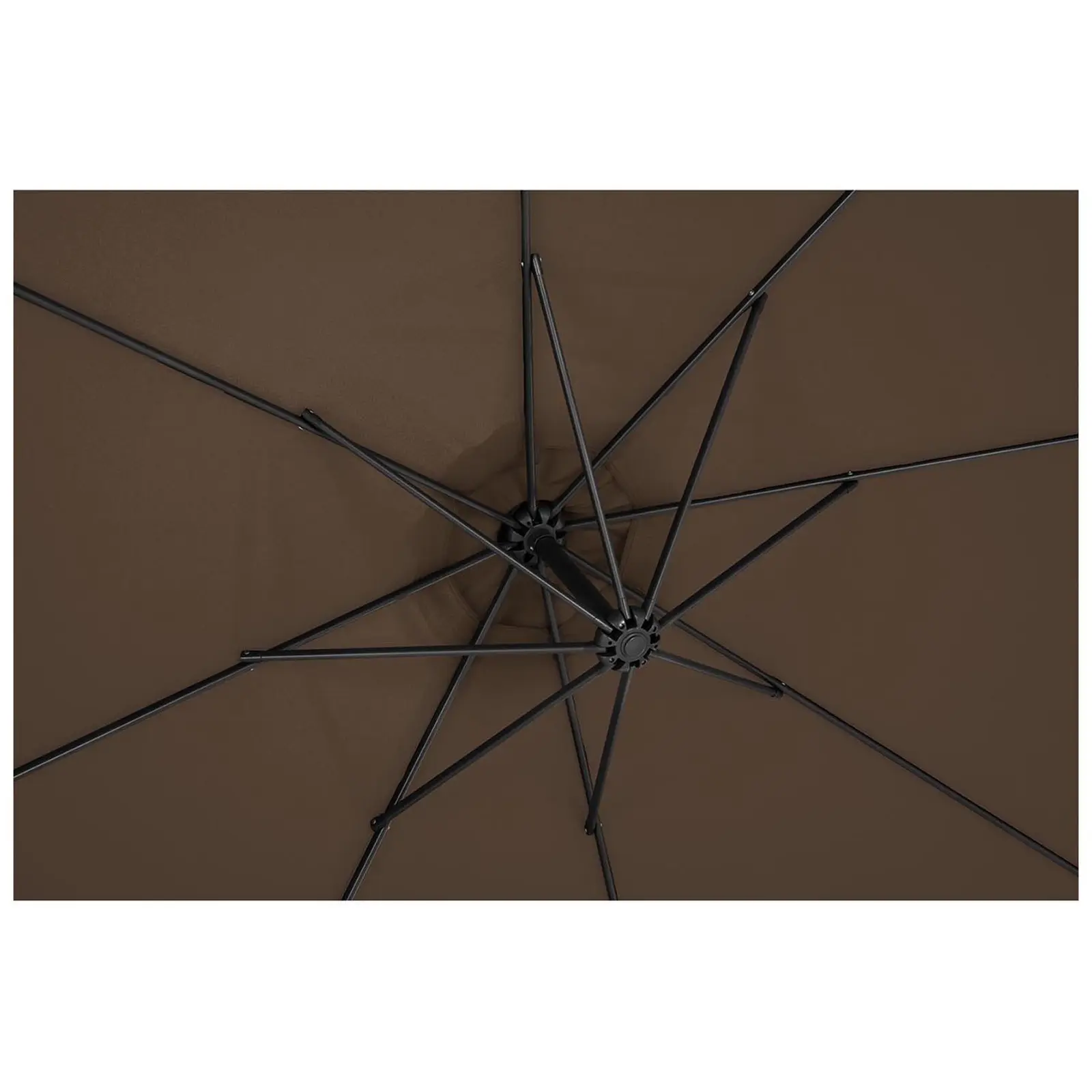 Ampelschirm - Brown - rund - Ø 300 cm - neigbar
