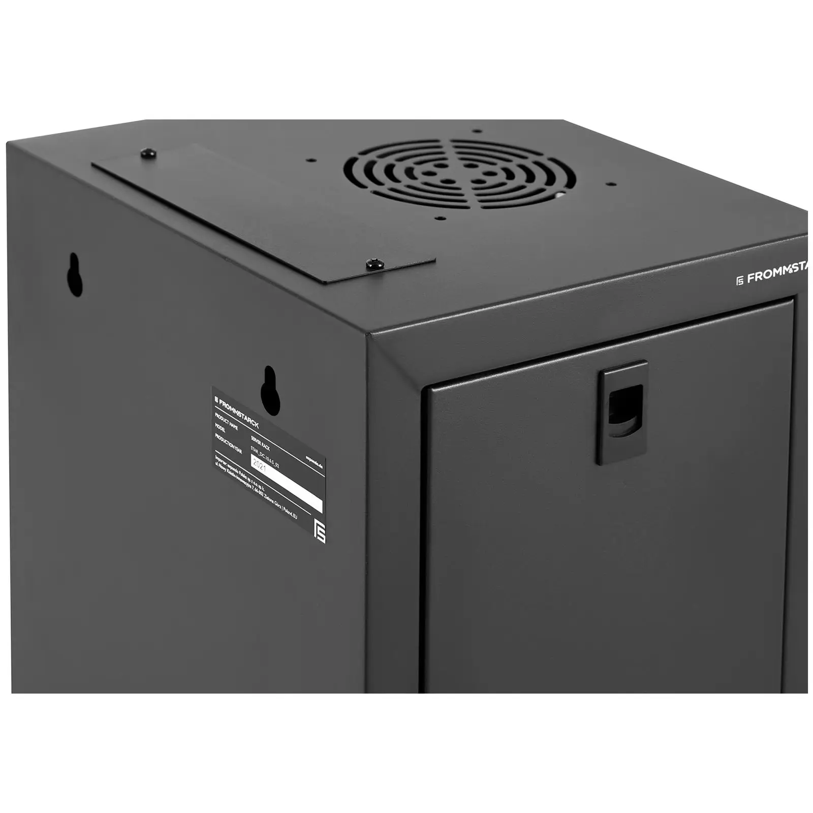 Serverschrank - 10 Zoll - 6 HE - abschließbar - bis 60 kg - Black