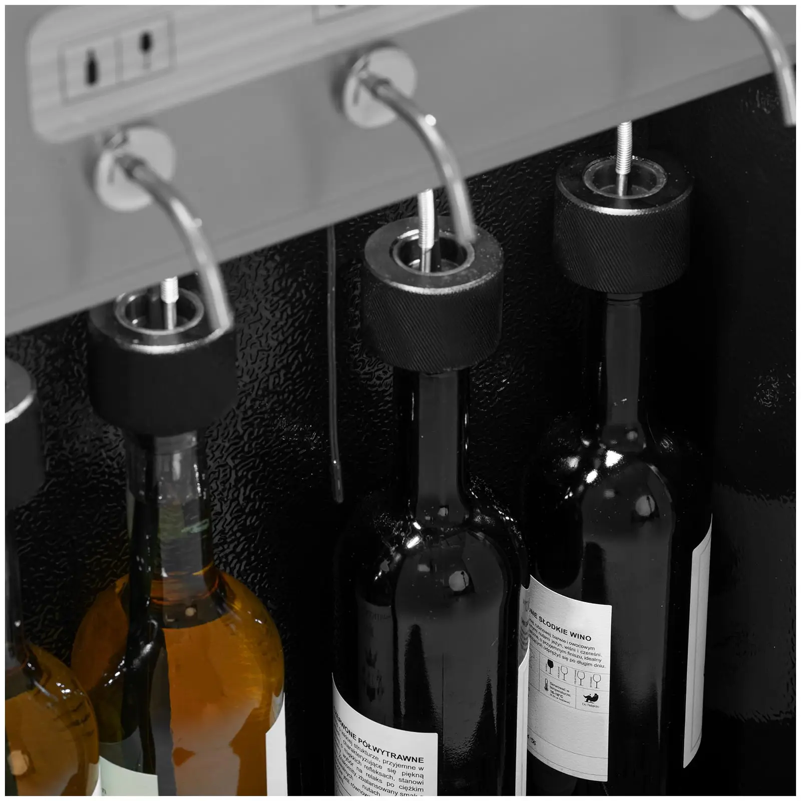 B-Ware Weinkühlschrank - mit Ausschank - 4 Flaschen - Edelstahl