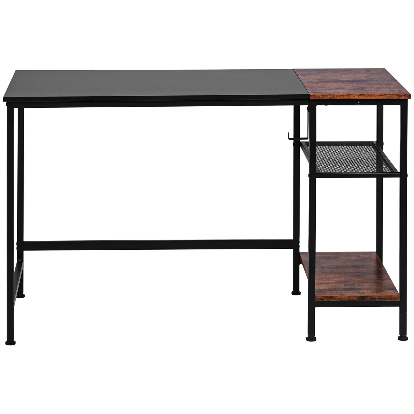 Schreibtisch - 120 x 60 cm - 50 kg - mit seitlicher Ablagefläche