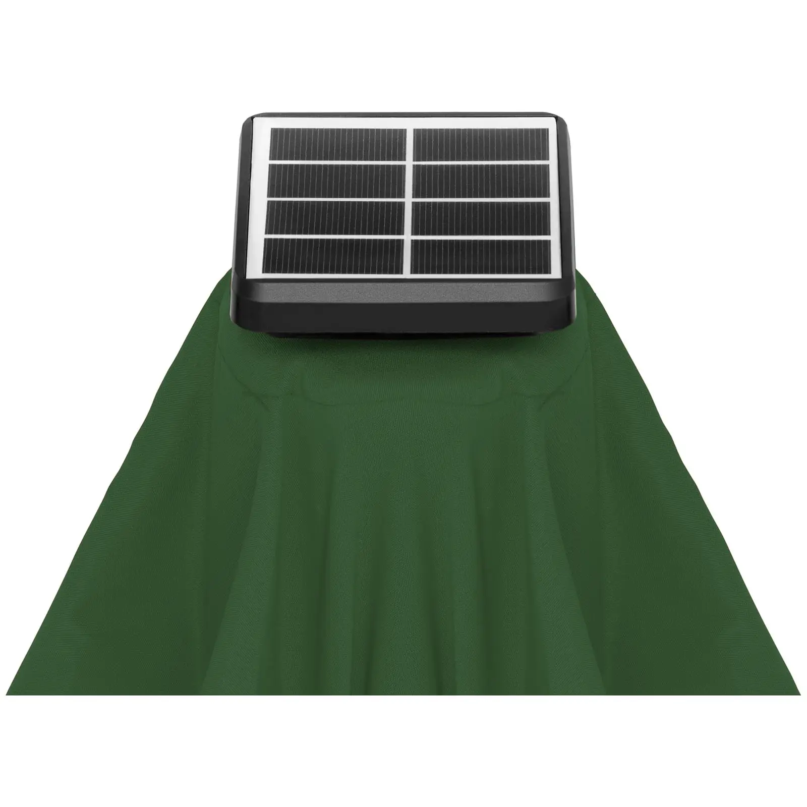 B-Ware Sonnenschirm mit LED - grün - rund - Ø 300 cm - neigbar