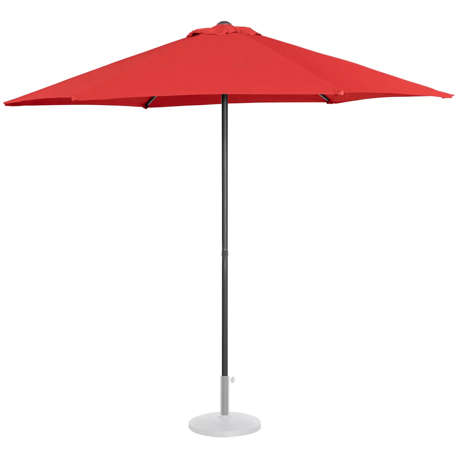 Sonnenschirm groß - rot - sechseckig - Ø 270 cm