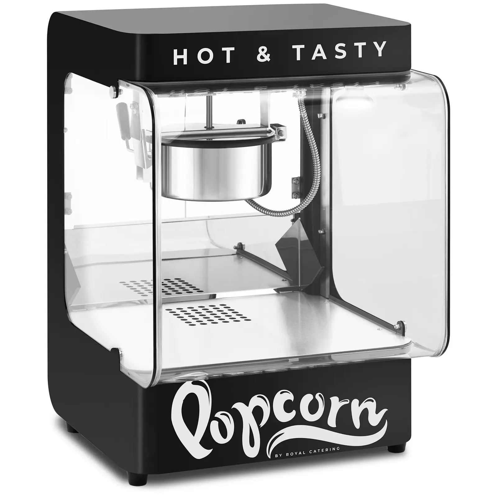 Profi-Popcornmaschine - modernes Design - 4 - 5 kg/h - 1.2 l - schwarz - Royal Catering