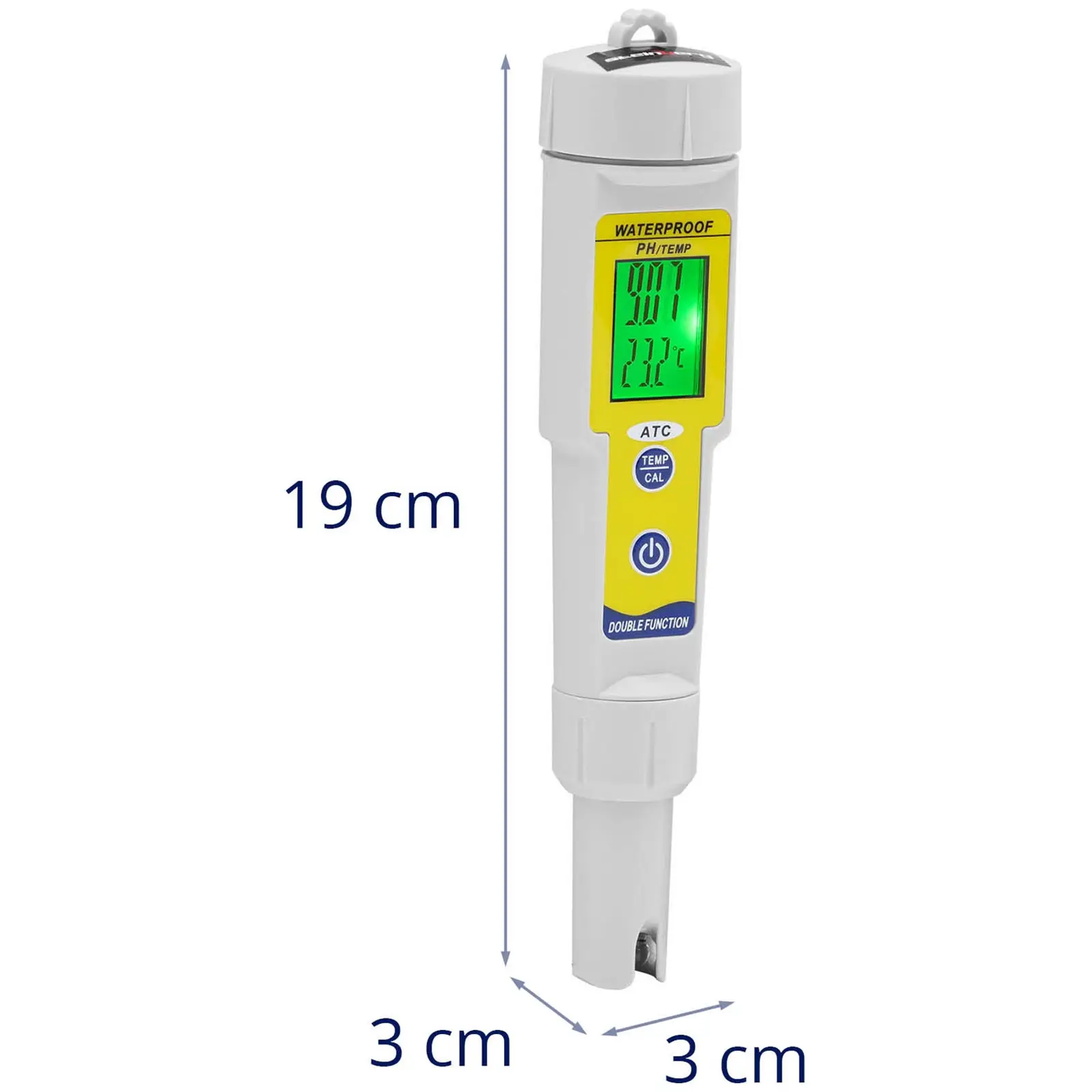 pH-Messgerät mit Temperatur - LCD - 0-14 pH / Temperatur 0 - 50 °C