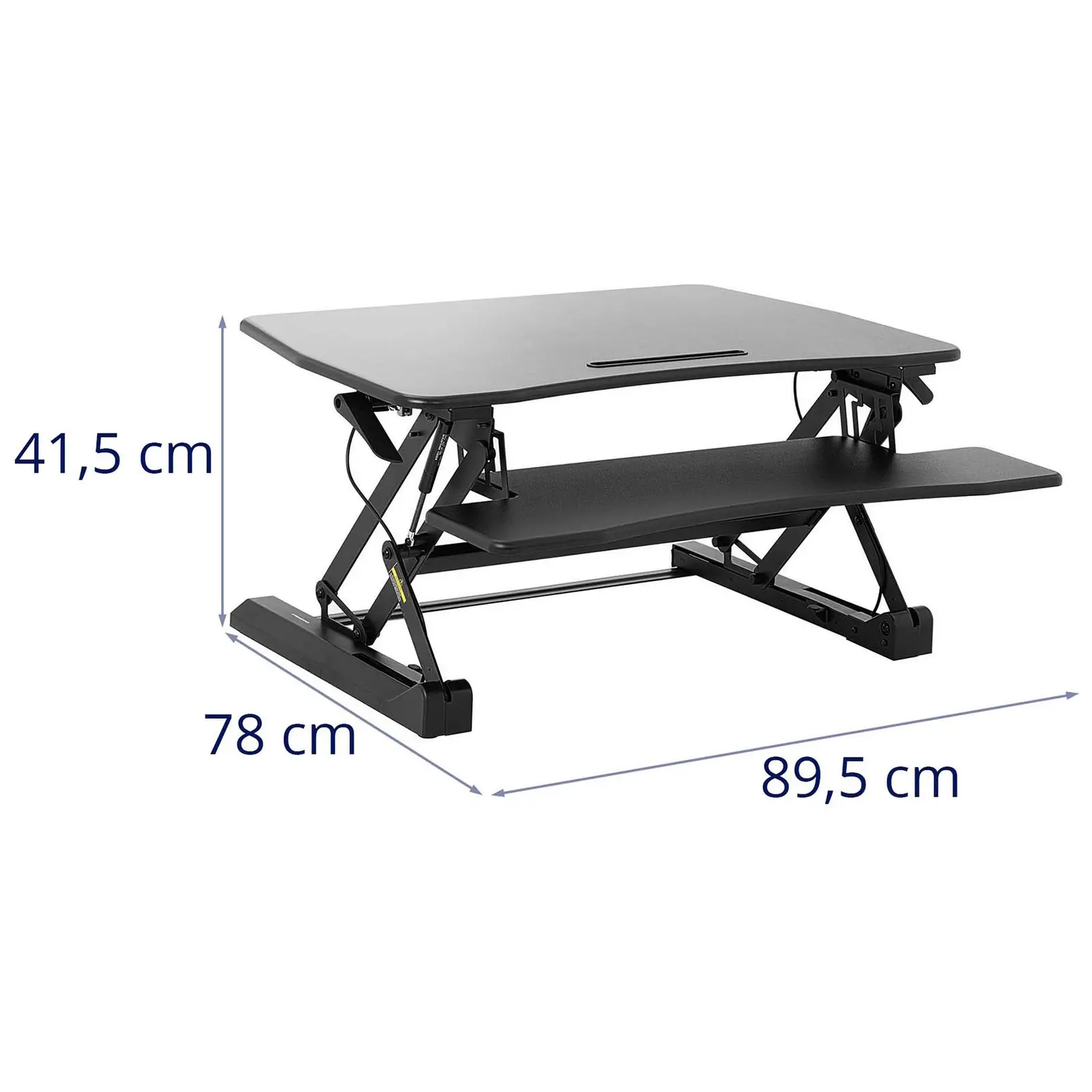 Schreibtischaufsatz - stufenlos höhenverstellbar - 16,5 bis 41,5 cm